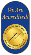 We are accredited The Joint Commission National Quality Approval