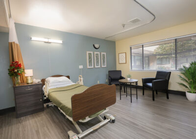 A resident's bedroom at American River
